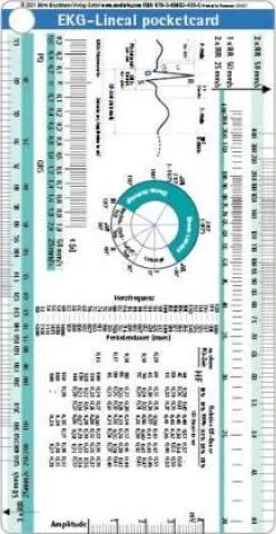 EKG-Lineal pocket card