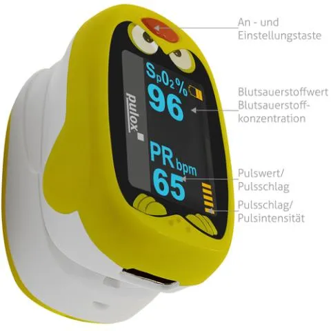 Kleinkind- und Kinder Finger-Pulsoximeter PO-210B