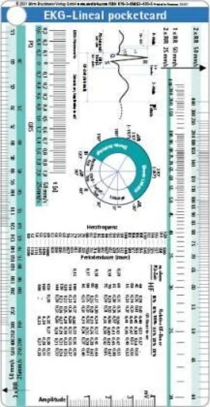 EKG-Lineal pocket card