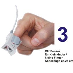 Finger-Pulsoximeter-Set PC-60E mit zusätzlichem Kindersensor